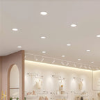 LED Recessed Downlight Flush Mount Anti-Glare White Acrylic Light