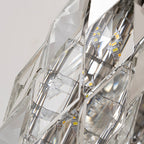 Modern Wall Light Geometric Design Stainless Steel Crystal Lamp