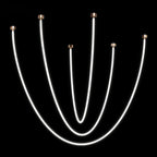 Neon Pendant Light Artistic Soft LED Linear Sceiling lights