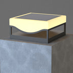 Contemporary Outdoor Pillar Lights Waterproof Solar-Powered