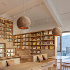 Japanese Paper Pendant Lights Raffia Zen Ceiling Light