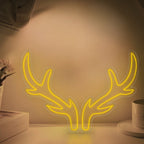 Neon Antlers Party Decoration Personalized LED Sign with Dimmer