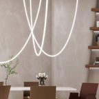 Neon Pendant Light Artistic Soft LED Linear Sceiling lights
