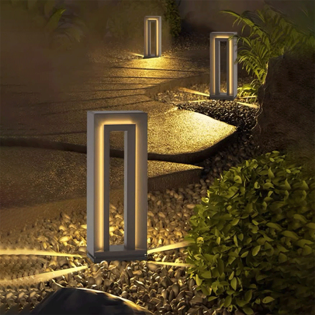 Lighted Bollards LED Outdoor Waterproof Square Light