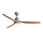 [Open-Box]Nordic 52-Inch 3-Blade Wooden Ceiling Fan Light with Remote, 6-Speed