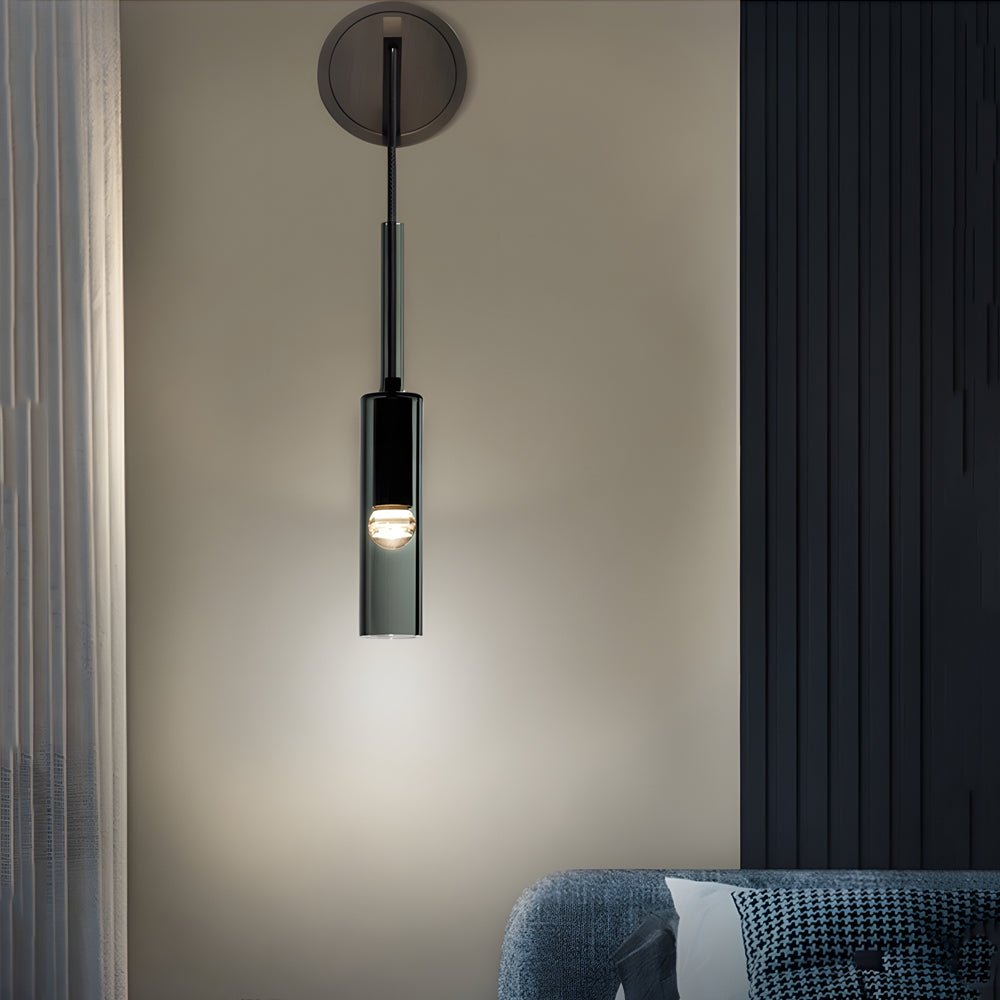 [Open-Box]Nordic Copper Finish Wall Lights with Suspending Cord Stairway Wall Mounted Sconce