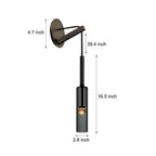 [Open-Box]Nordic Copper Finish Wall Lights with Suspending Cord Stairway Wall Mounted Sconce