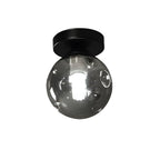 Nordic Corridor Glass Ceiling Light Fixture with Amber/Smoky Shades