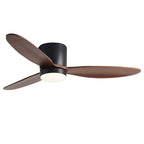 Natural Wood Ceiling Fan with Light Nordic LED Light