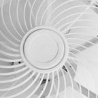 Nordic Hollow Minimalist Three-color Dimming Integrated Bladeless Ceiling Fan Lamp