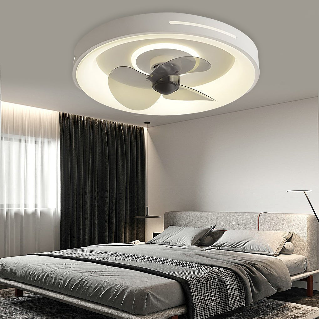 Nordic Inverter Ceiling Fan Light Ultra-thin Silent Ceiling Fan Lamp Intelligent