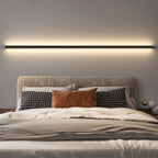 Modern Linear Wall Sconce Black Aluminum Ambient Lamp