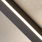 Modern Linear Wall Sconce Black Aluminum Ambient Lamp