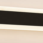 Nordic Minimalist Linear LED Lights Black Background Wall Sconces