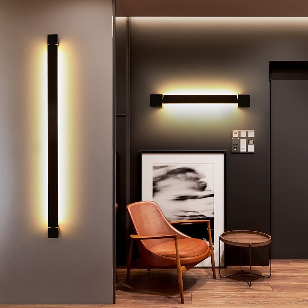 Nordic Ultra-thin LED Bar Lights Background Wall Rotatable Wall Lamp