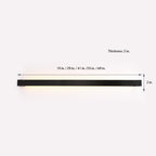 Nordic Ultra-thin LED Bar Lights Background Wall Rotatable Wall Lamp