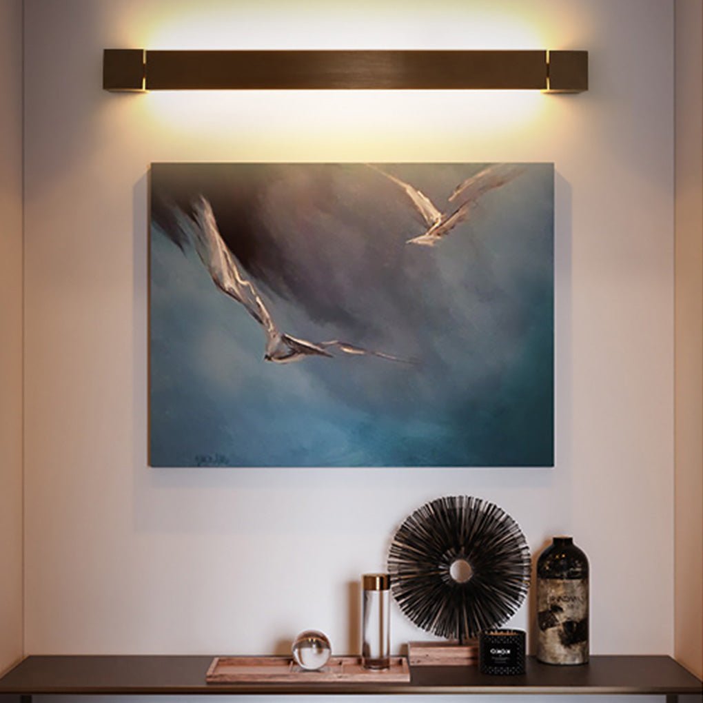 Nordic Ultra-thin LED Bar Lights Background Wall Rotatable Wall Lamp