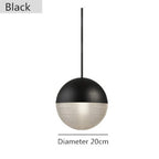 Round Ball Electroplated Glass Metal LED Nordic Pendant Lighting