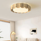 Wooden Ceiling Lights Full Spectrum Eye-Caring Flush Mount Light