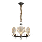 Shell Chandeliers Modern Copper Glass Ceiling Light