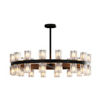 Luxury Crystal Chandeliers American Copper Ceiling Light
