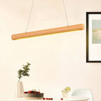Wood Tube Design LED Modern Pendant Lighting Ceiling Lights
