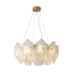 Glass Garland Chandelier Lights French Wreath Luxury Ceiling Light