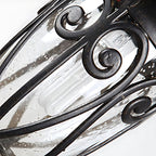 Black Ceiling Light Fixtures Aluminum Waterproof European-Style