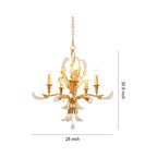 Gold and Crystal chandeliers Luxury Classic Exquisite Ceiling Light