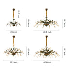 Vintage Floral Chandelier Vintage Rustic Branch Ceiling Light