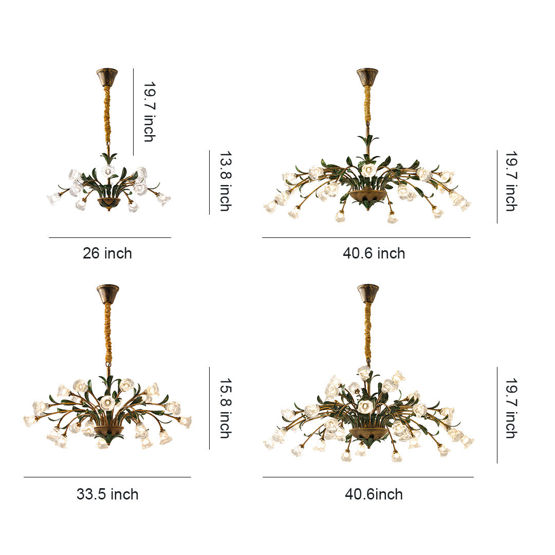 Vintage Floral Chandelier Vintage Rustic Branch Ceiling Light