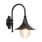 Outdoor Black Wall Lights Retro Creative Trumpet-Shaped Light