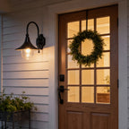 Outdoor Black Wall Lights Retro Creative Trumpet-Shaped Light