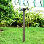 Fan-Shaped LED Lawn Pole Lamp with Motion Sensor Outdoor Landscape Lighting
