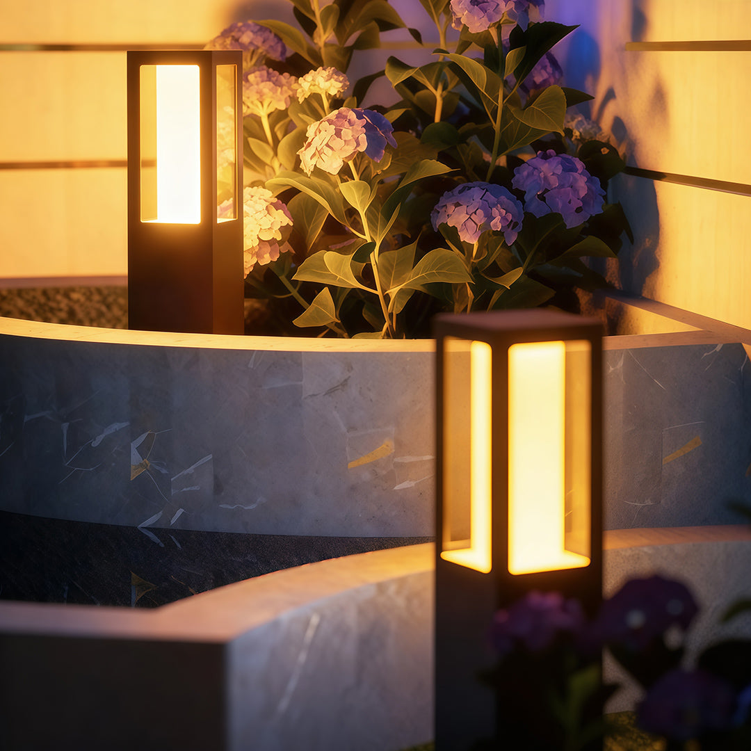Path Bollard Lights Outdoor Waterproof Landscape Lights