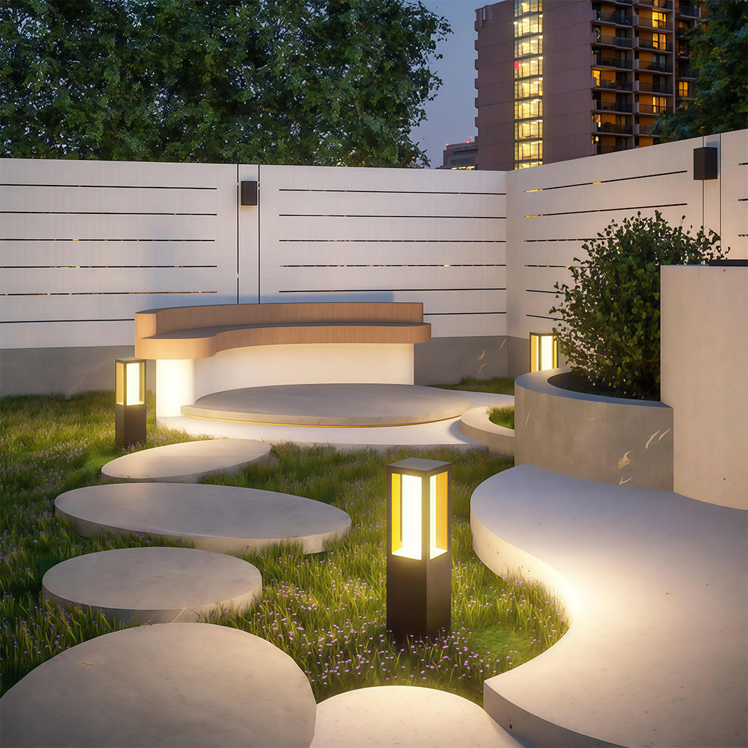 Path Bollard Lights Outdoor Waterproof Landscape Lights