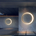 Outdoor Cylinder Wall Light Modern Moon LED Waterproof Light