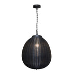 Black Woven Pendant Light Outdoor Waterproof Ceiling Light