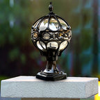 Outdoor Globe Pillar Lights European Die-Cast Aluminum Light