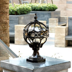 Outdoor Globe Pillar Lights European Die-Cast Aluminum Light