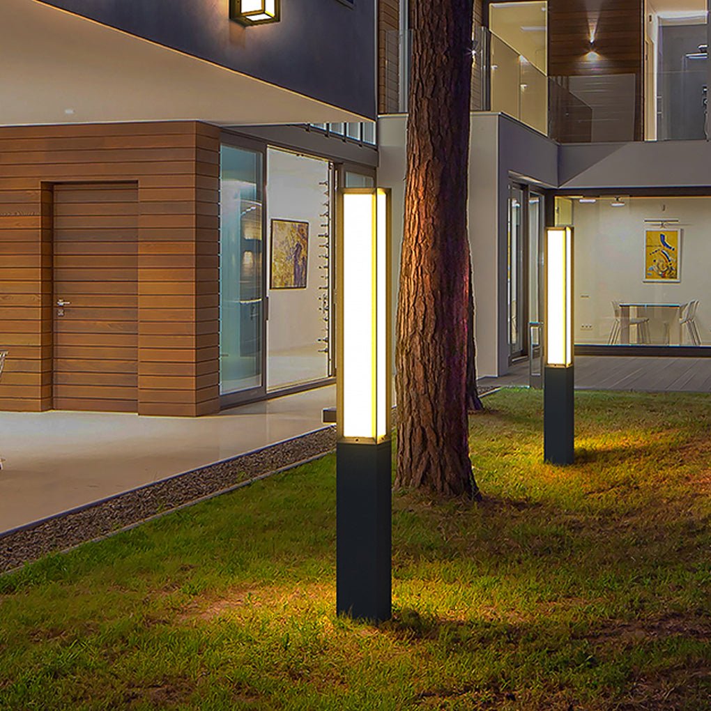 Classic LED Tall Bollard Lights Sleek, Weatherproof Landscape Path Lighting
