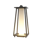 Waterproof Tapered Wrought Iron Outdoor Lanterns Japanese-Style LED Landscape Lights