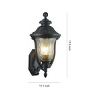 Outdoor Wall Light Waterproof  Coffee Rust-Proof Aluminum Lamp