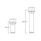 LED Garden Lights with Textured Finish | Garden Waterproof Bollard Light
