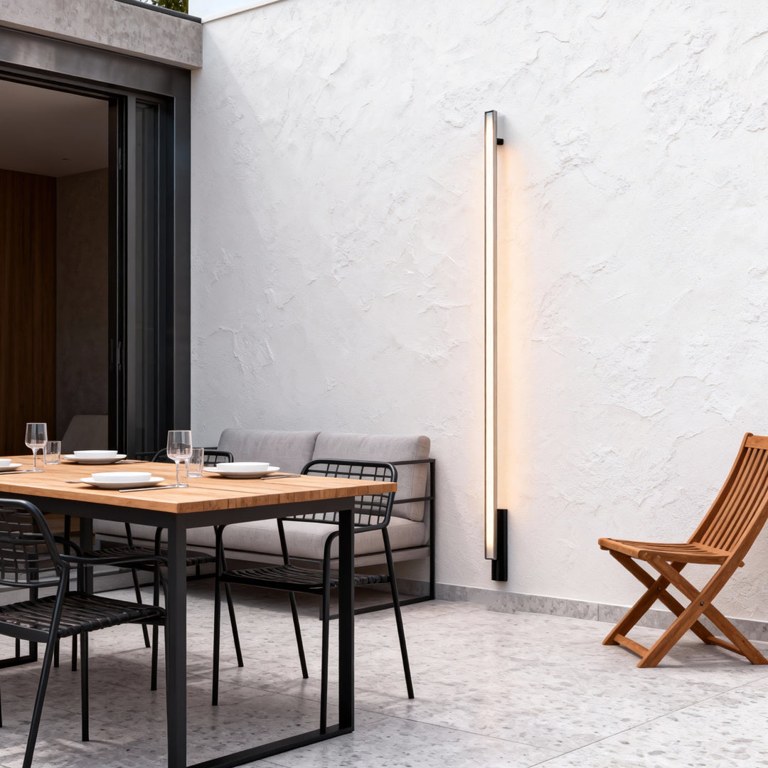 Outdoor Lights Wall Sconces Waterproof Black Linear Light