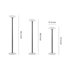 Outdoor Patio Floor Lamps Aluminum PE Body Solar Waterproof Light