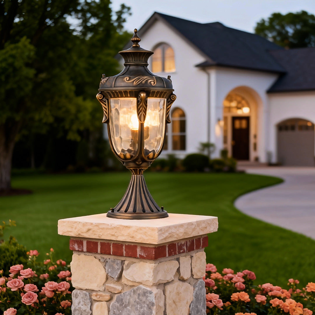 European Waterproof Outdoor Pillar Light