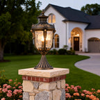 Outdoor Pillar Lights for House European Style Waterproof Light