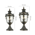 European Waterproof Outdoor Pillar Light