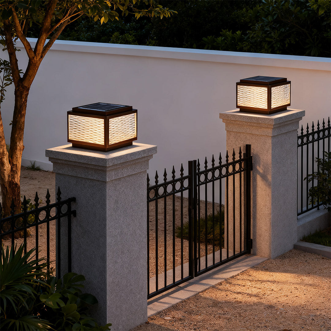 Outdoor Pillar Top Lights Waterproof Minimalist Post Light